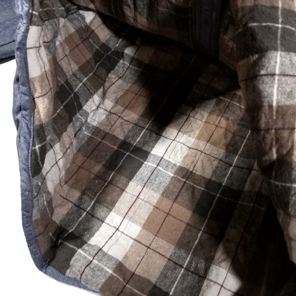 alpinestars Riding Plaid Flannel Chambray Button Down Shirt - Picture 4 of 7